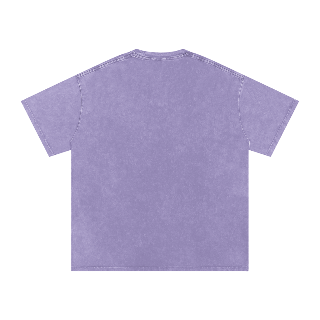 Red Letter Snow Washed Oversized Cotton T-Shirt