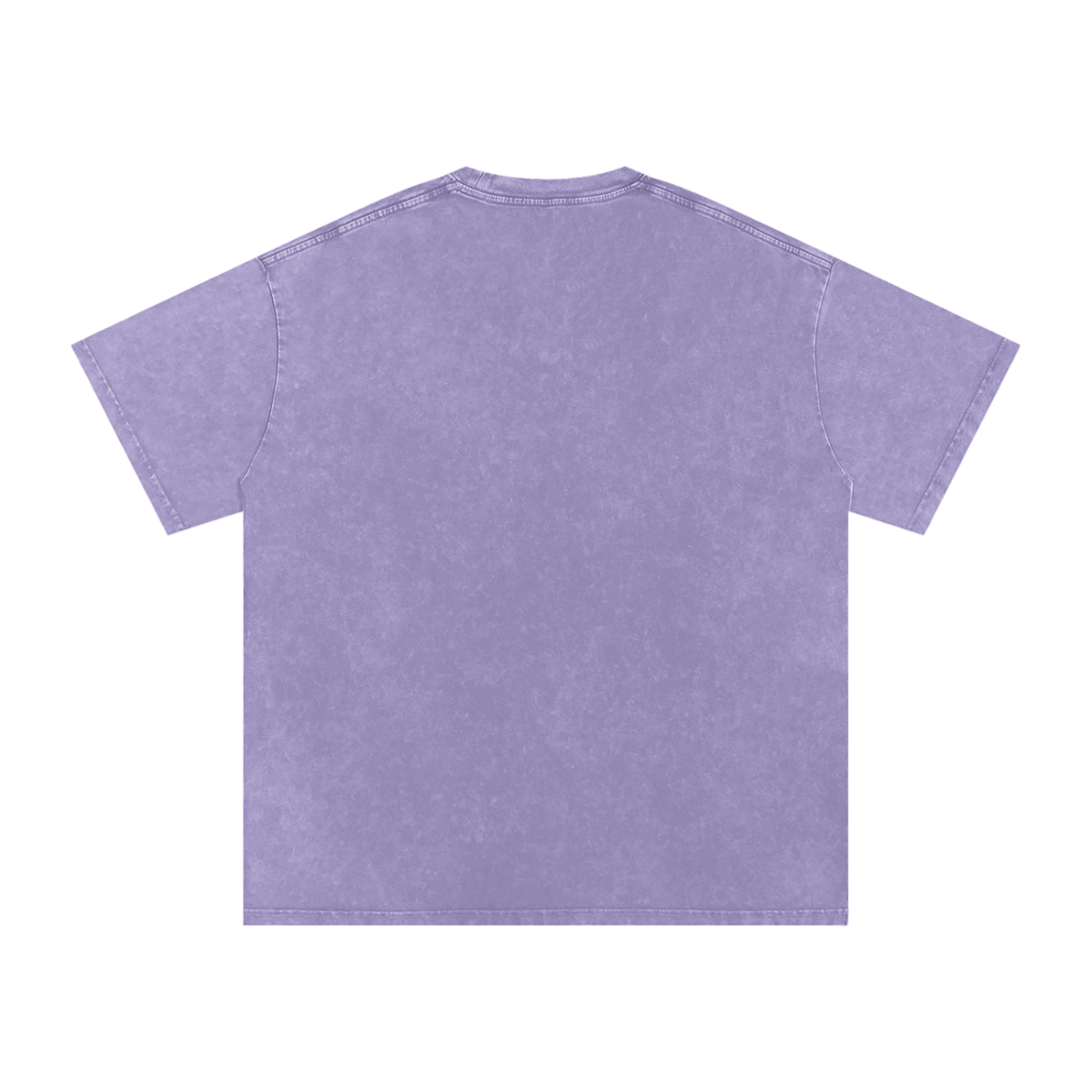 White Letter Snow Washed Oversized Cotton T-Shirt