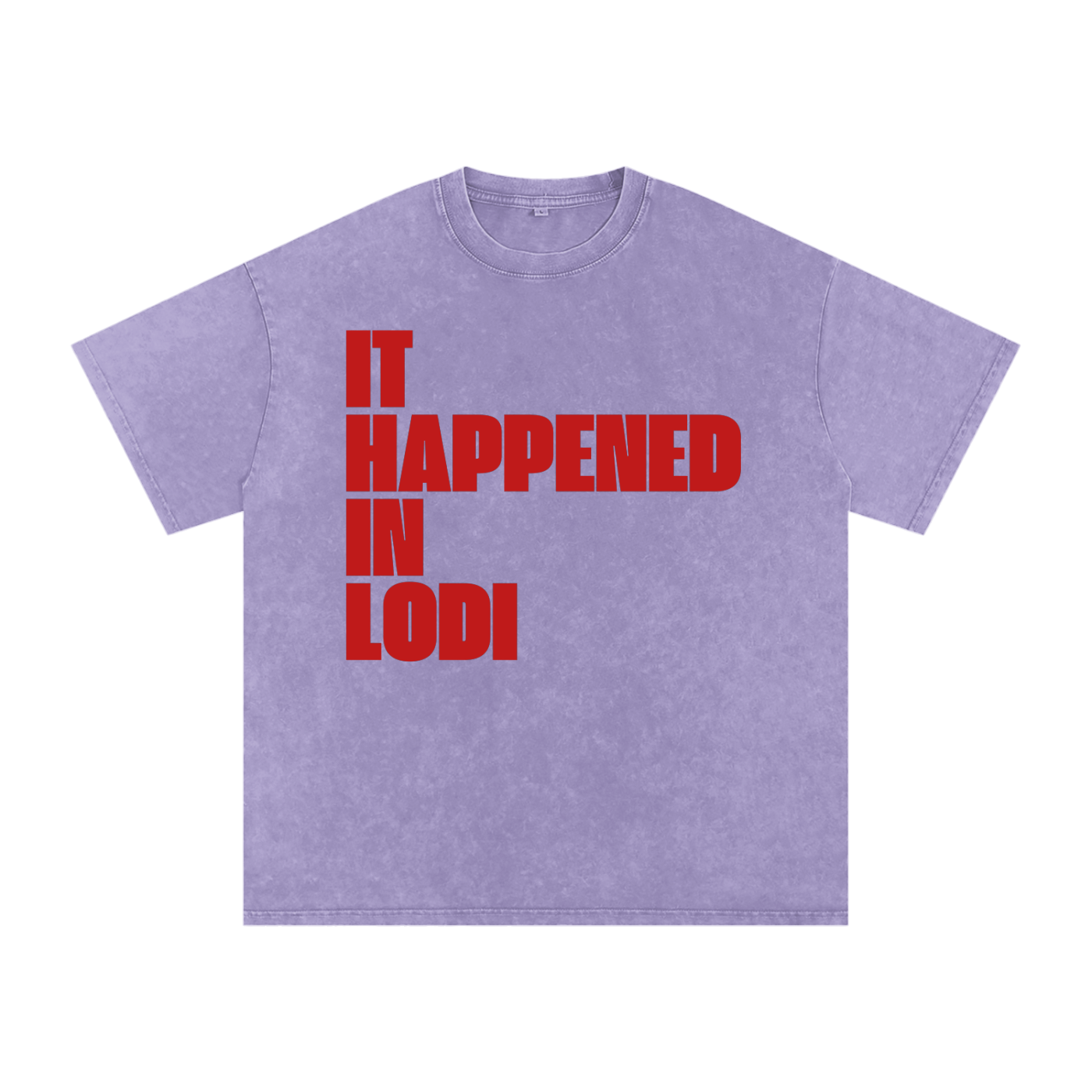 Red Letter Snow Washed Oversized Cotton T-Shirt