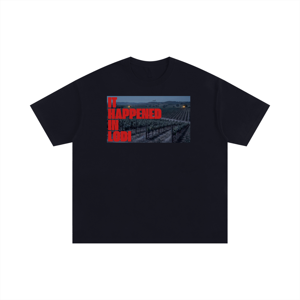 Unisex Oversized Cotton T-Shirt Field Graphic